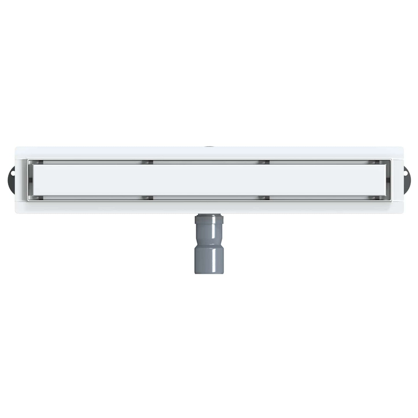 vidaXL Shower Drain 2-in-1 with 360° Siphon Silver 60 cm