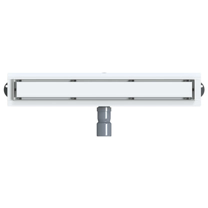 vidaXL Shower Drain 2-in-1 with 360° Siphon Silver 60 cm