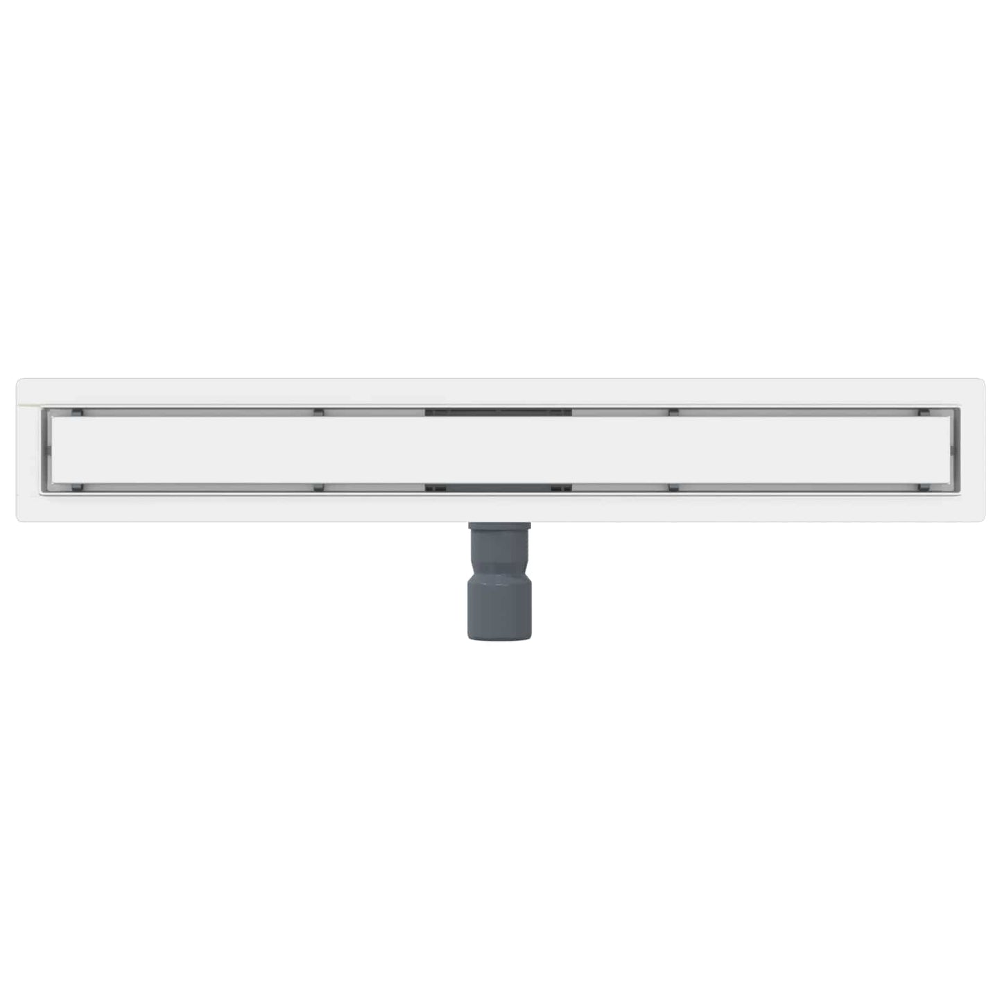 vidaXL 2 in 1 Shower Drain Silver 80 cm Stainless Steel 304
