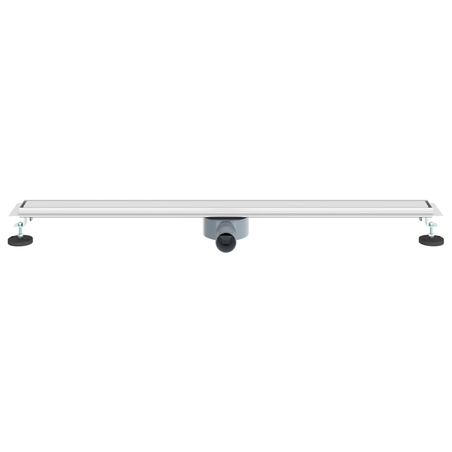 vidaXL Shower Drain 2-in-1 with 360° Siphon Silver 100 cm