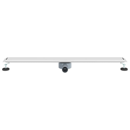 vidaXL Shower Drain 2-in-1 with 360° Siphon Silver 100 cm