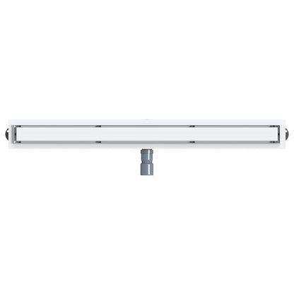 vidaXL Shower Drain 2-in-1 with 360° Siphon Silver 100 cm