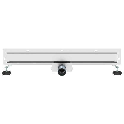 vidaXL Wall Mounted Shower Drain Silver 70 cm Stainless Steel 304