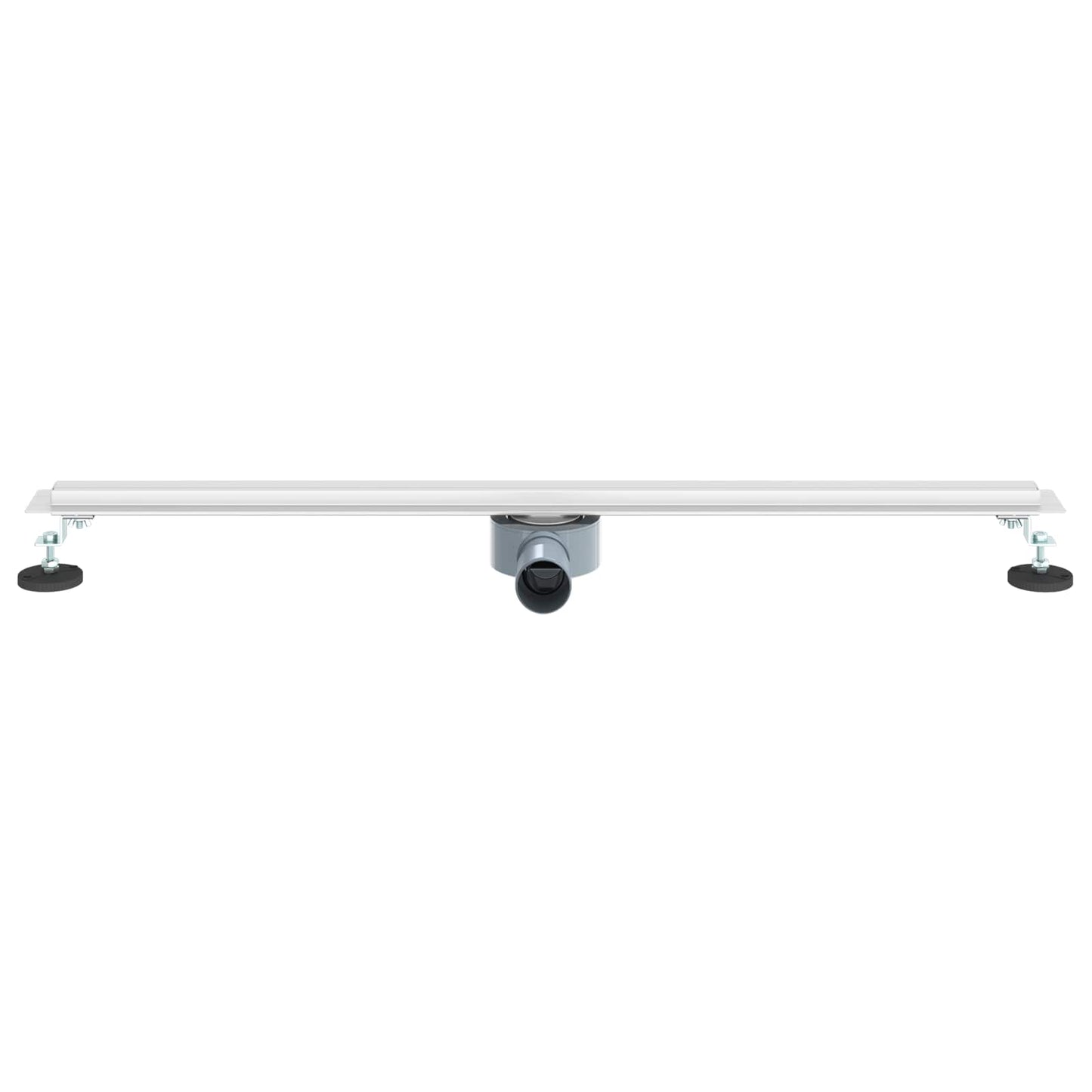 vidaXL 360° Shower Drain with Slim Model Silver 90 cm