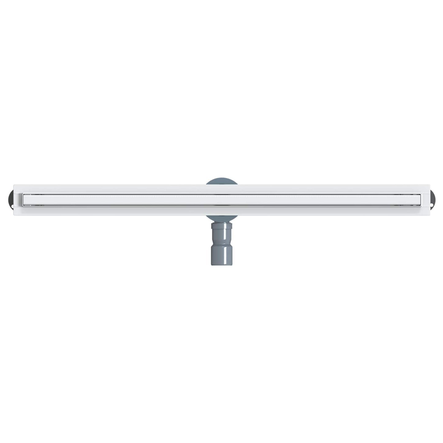 vidaXL 360° Shower Drain with Slim Model Silver 90 cm