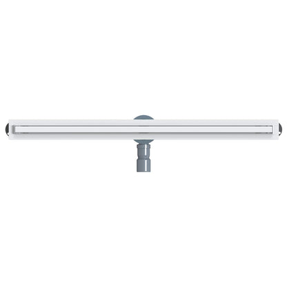 vidaXL 360° Shower Drain with Slim Model Silver 90 cm