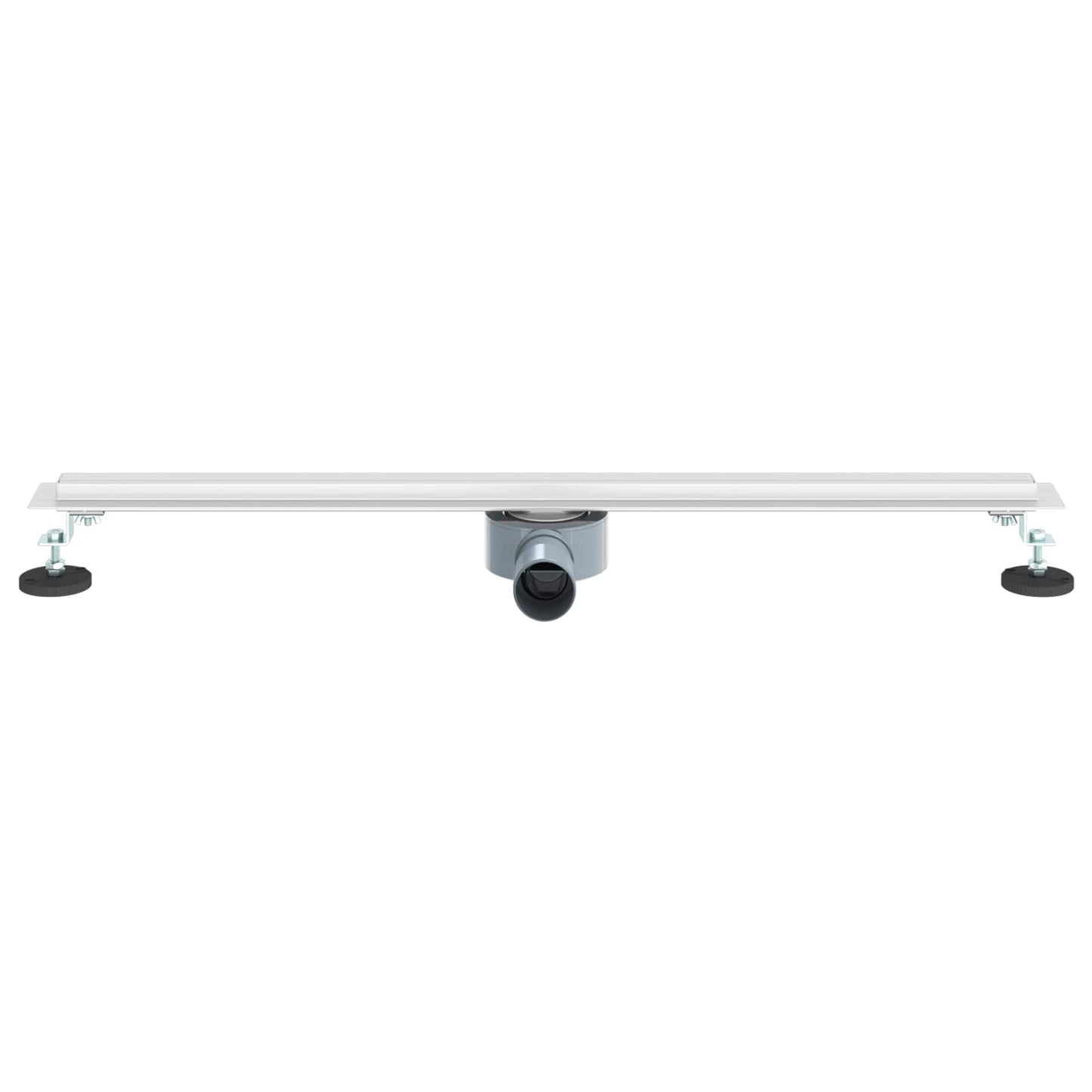 vidaXL 360° Shower Drain with Slim Model Silver 80 cm