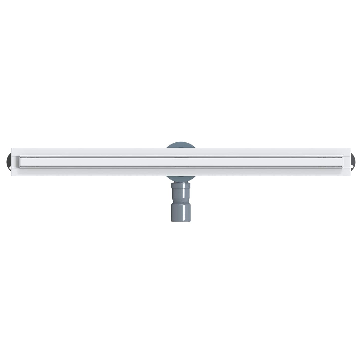 vidaXL 360° Shower Drain with Slim Model Silver 80 cm