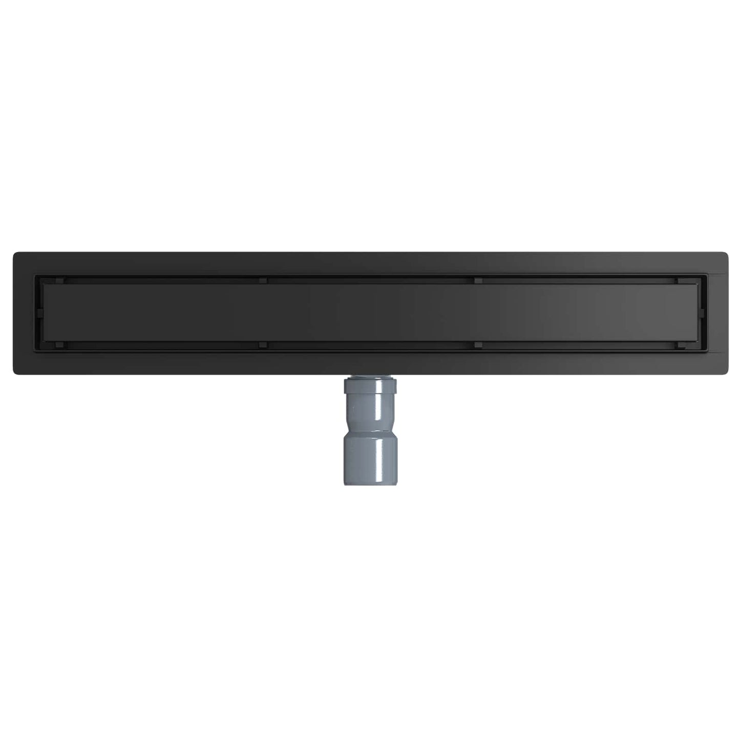 vidaXL Shower Drain 2-in-1 with 360° Siphon Black 60 cm