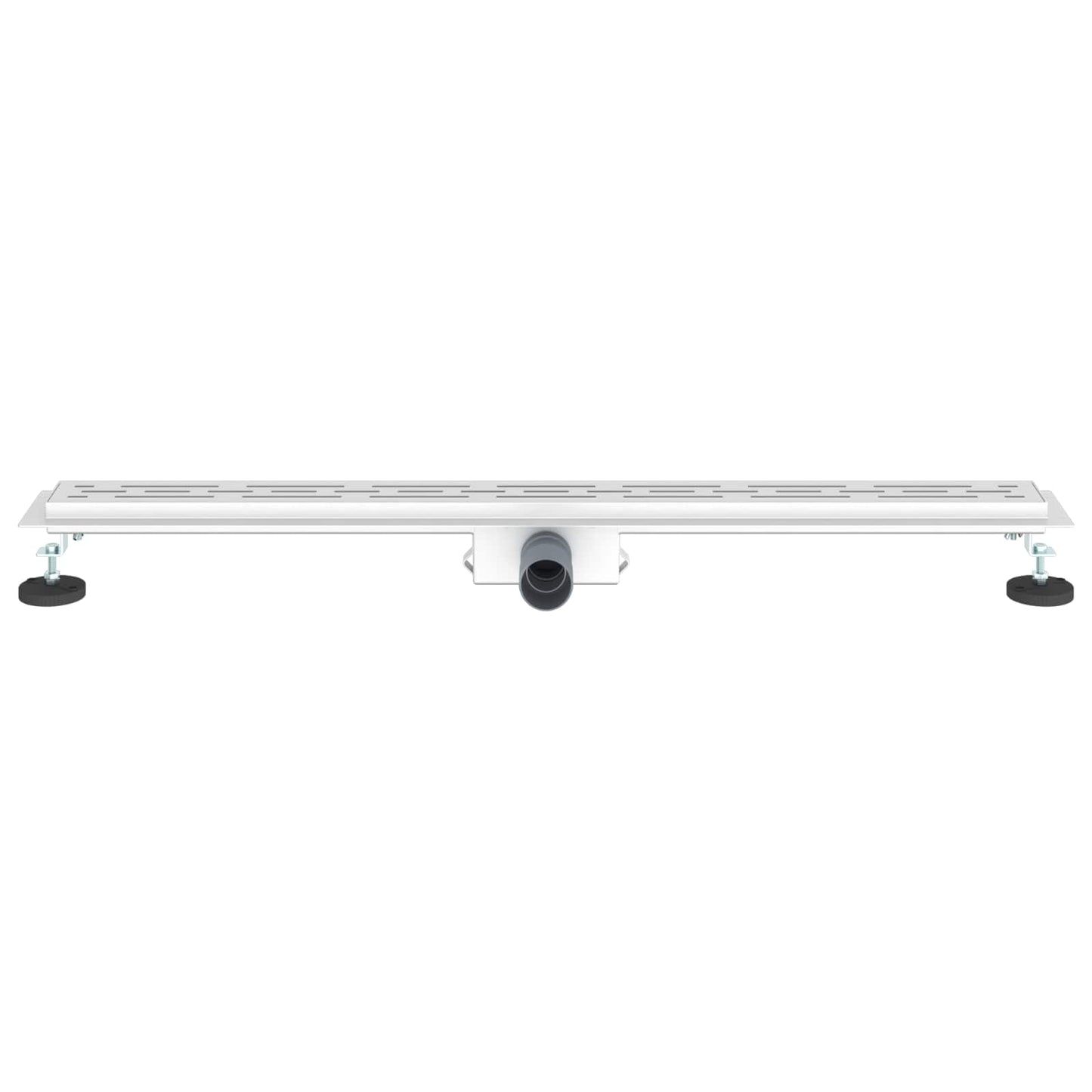 vidaXL Shower Drain with Line Design Silver 90 cm Stainless Steel 304