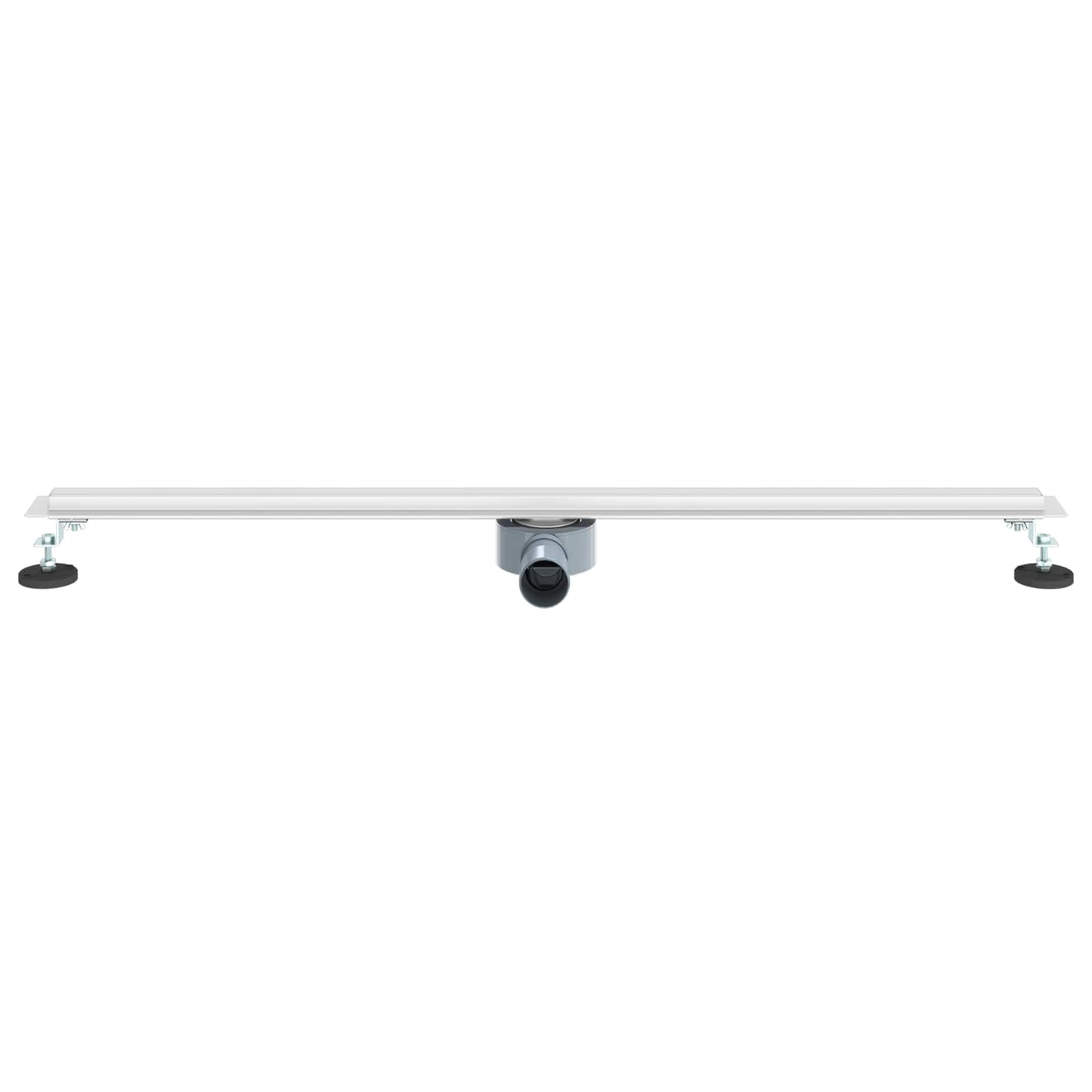 vidaXL 360° Shower Drain with Slim Model Silver 100 cm