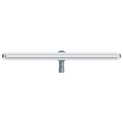 vidaXL 360° Shower Drain with Slim Model Silver 100 cm