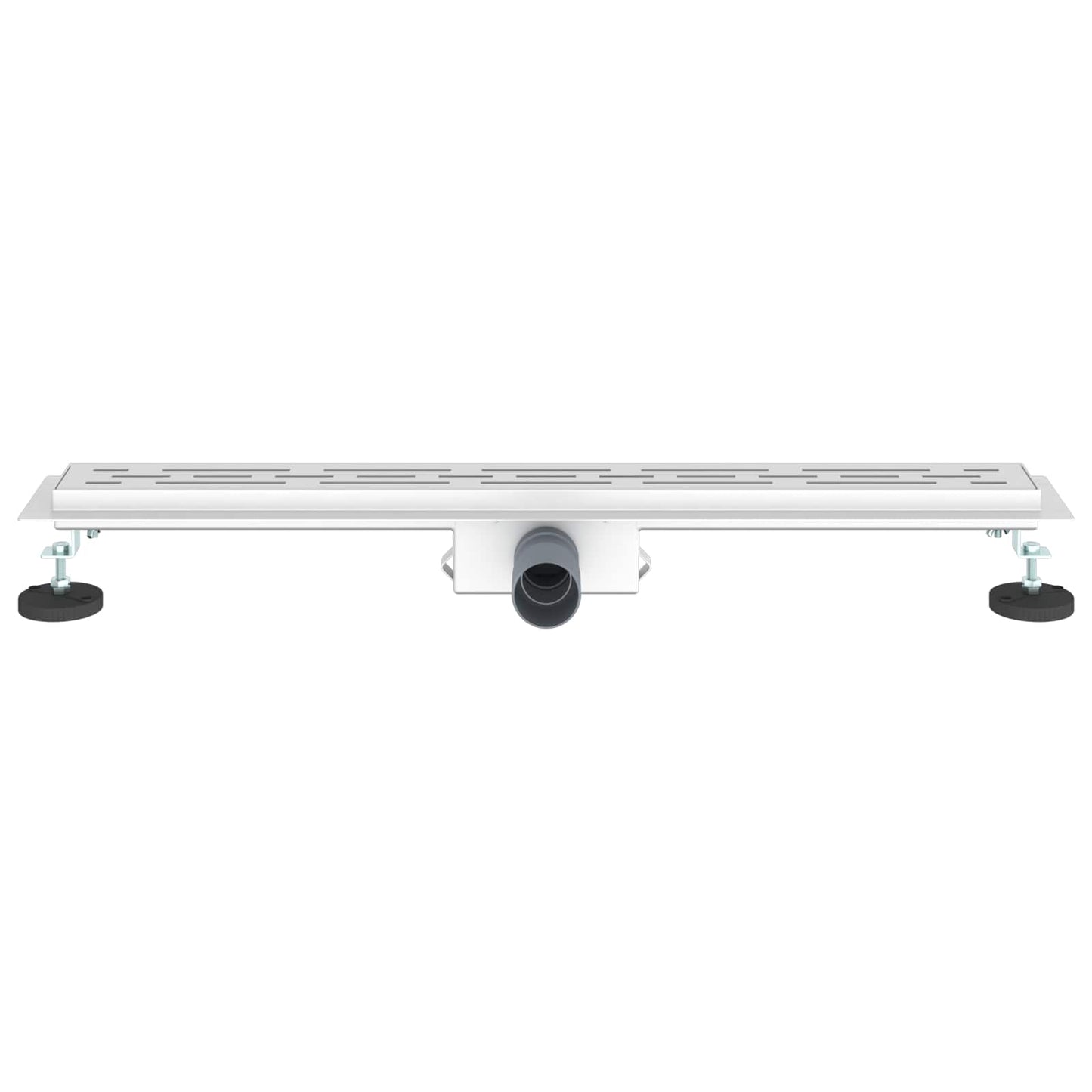 vidaXL Shower Drain with Line Design Silver 70 cm Stainless Steel 304
