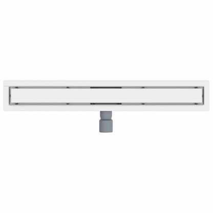 vidaXL 2 in 1 Shower Drain Silver 70 cm Stainless Steel 304