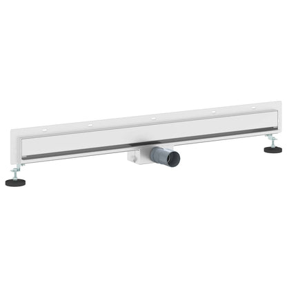 vidaXL Wall Mounted Shower Drain Silver 90 cm Stainless Steel 304