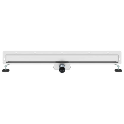 vidaXL Wall Mounted Shower Drain Silver 90 cm Stainless Steel 304