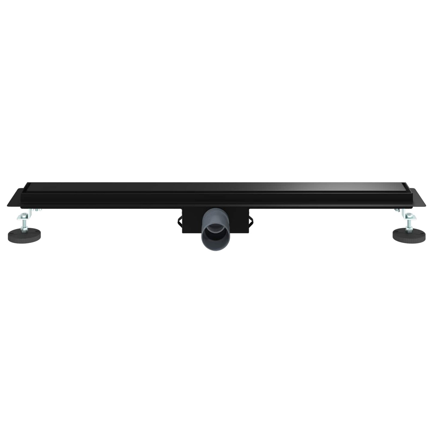 vidaXL 2 in 1 Shower Drain Black 70 cm Stainless Steel 304