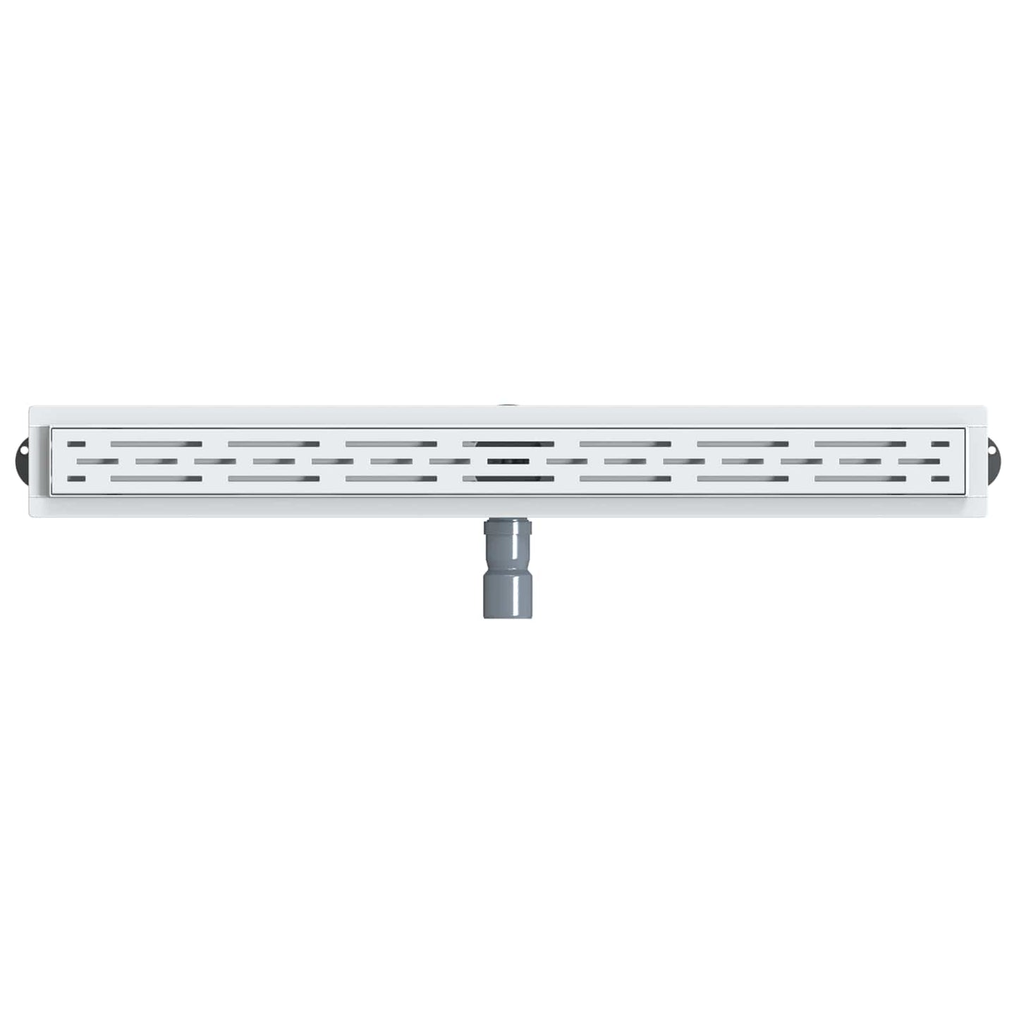 vidaXL Shower Drain Line Design with 360° Siphon Silver 90 cm