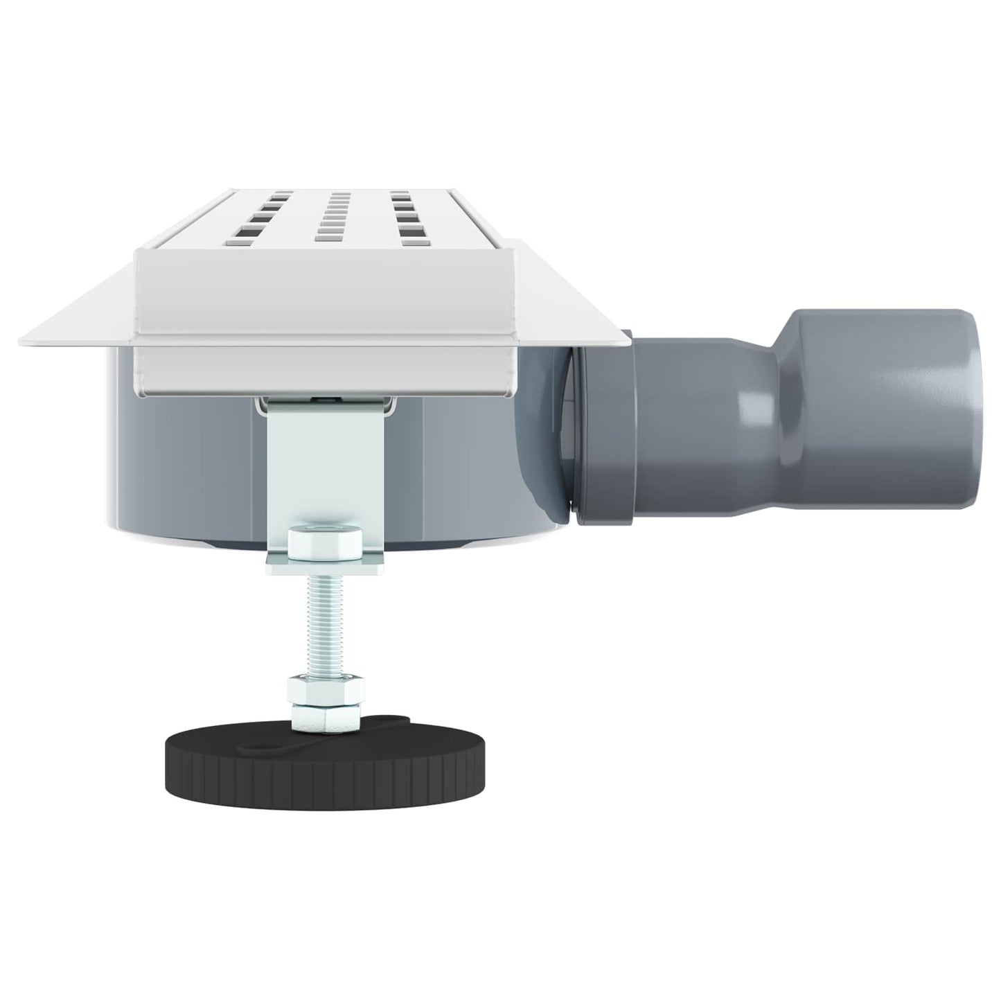 vidaXL Shower Drain Line Design with 360° Siphon Silver 60 cm