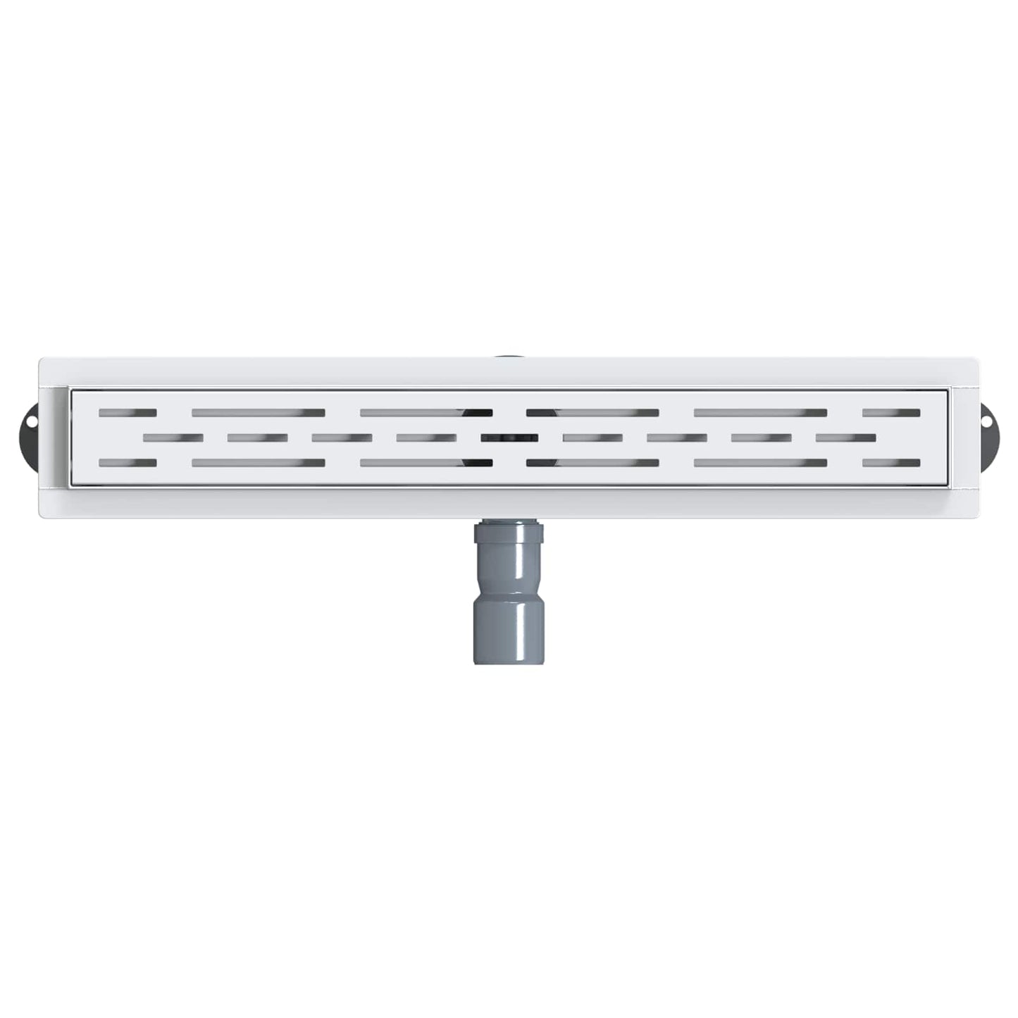 vidaXL Shower Drain Line Design with 360° Siphon Silver 60 cm