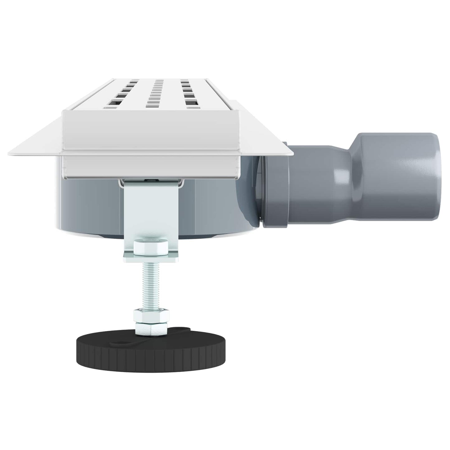 vidaXL Shower Drain Line Design with 360° Siphon Silver 70 cm
