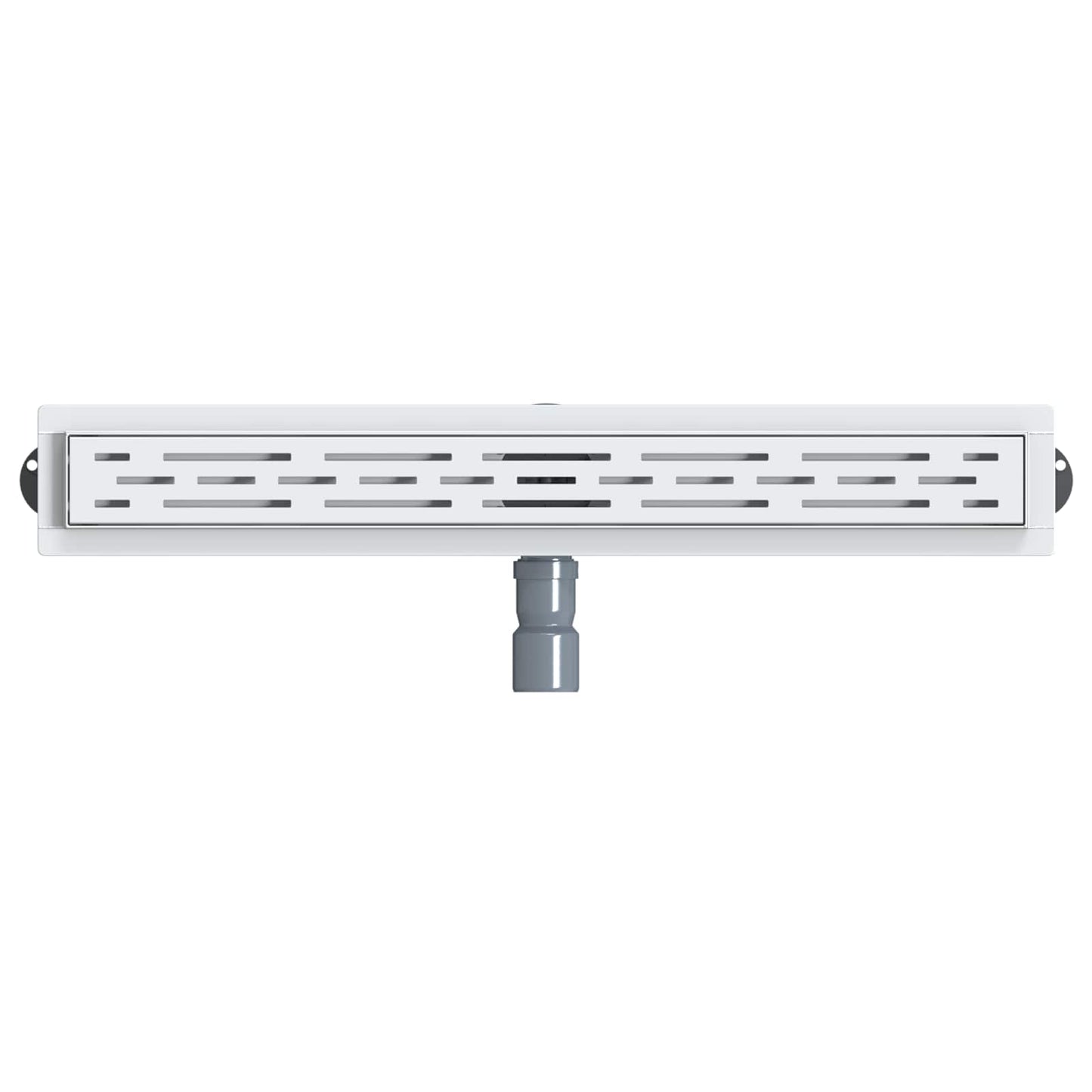 vidaXL Shower Drain Line Design with 360° Siphon Silver 70 cm