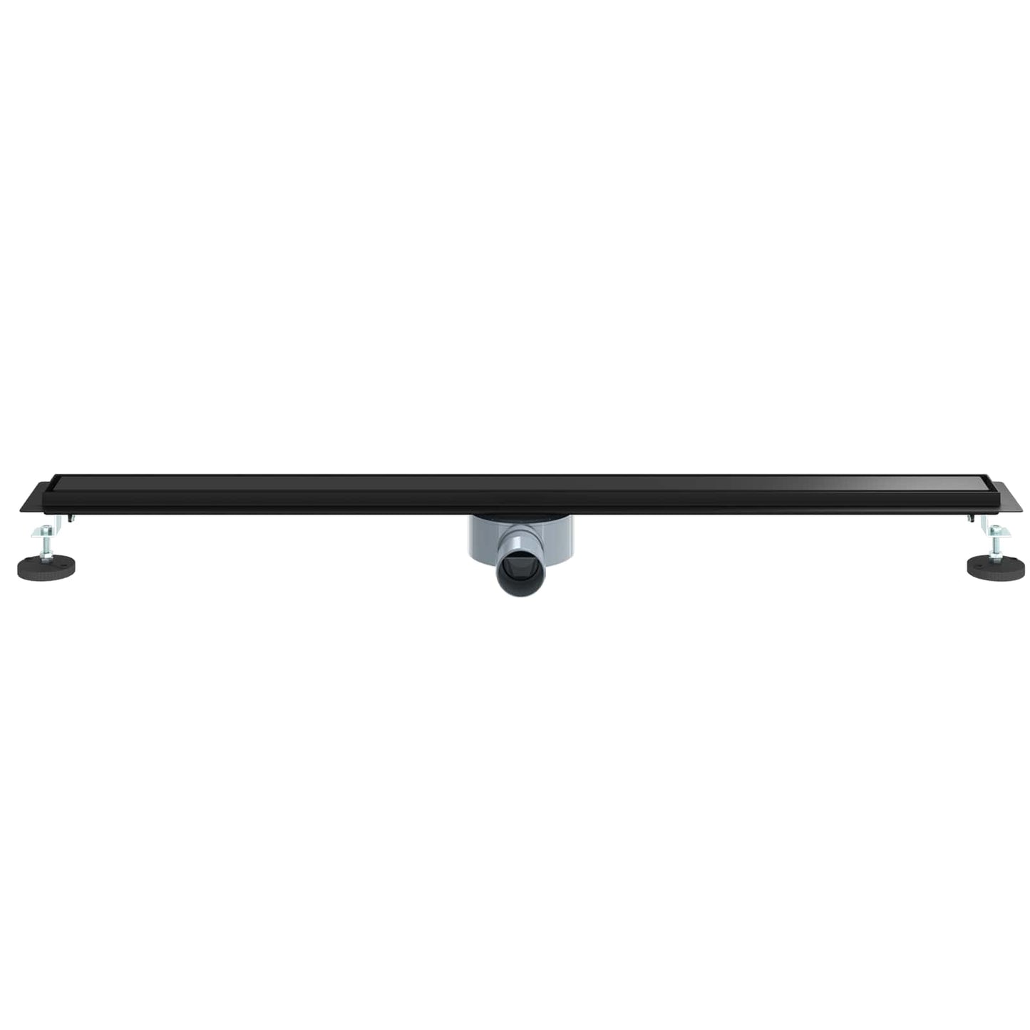 vidaXL Shower Drain 2-in-1 with 360° Siphon Black 100 cm