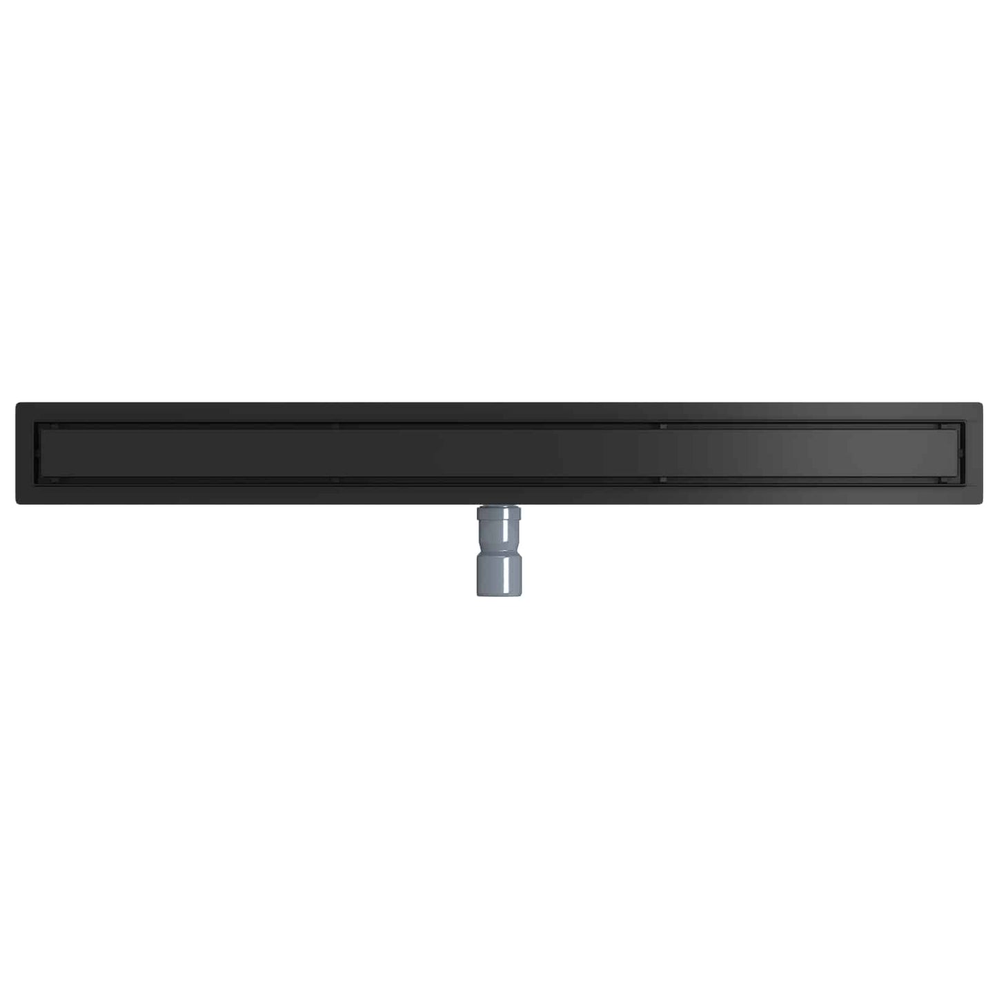 vidaXL Shower Drain 2-in-1 with 360° Siphon Black 100 cm