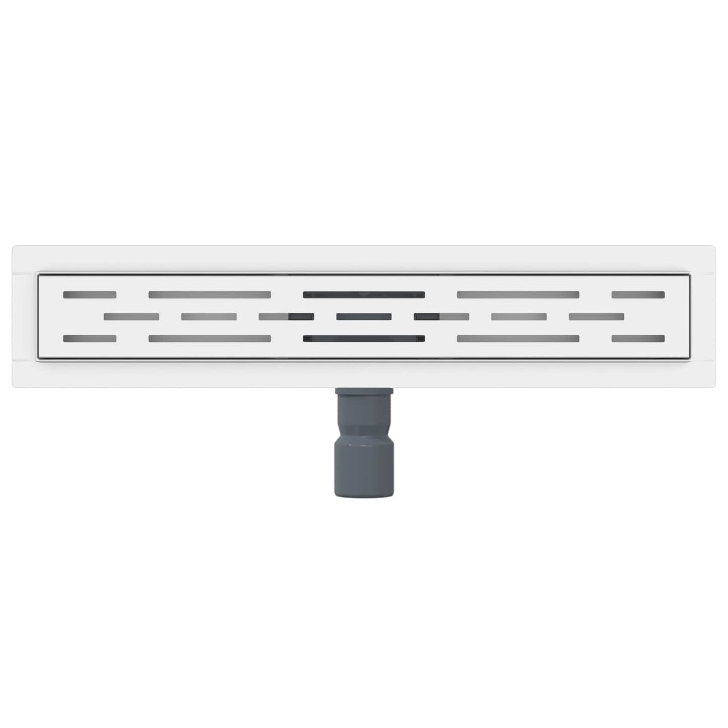 vidaXL Shower Drain with Line Design Silver 60 cm Stainless Steel 304