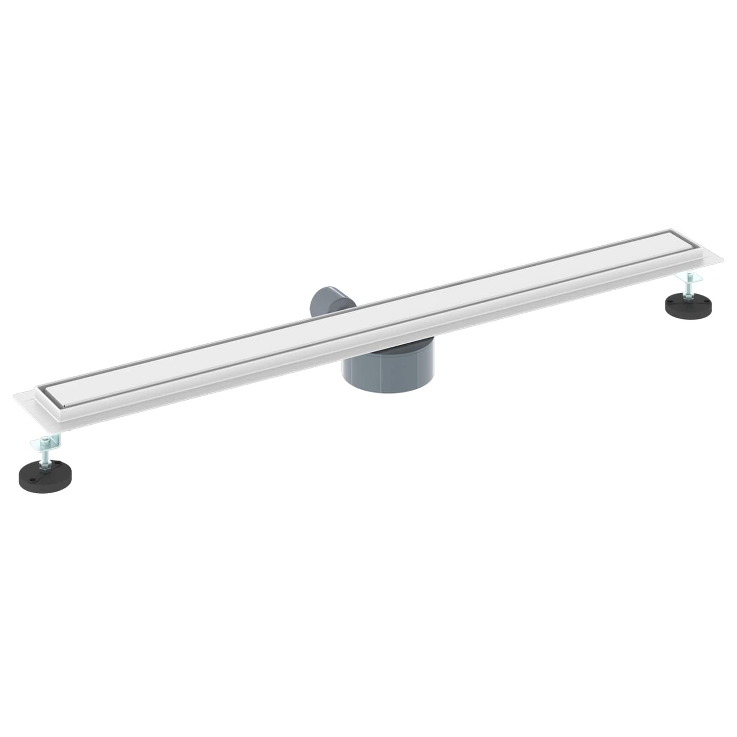vidaXL Shower Drain 2-in-1 with 360° Siphon Silver 90 cm