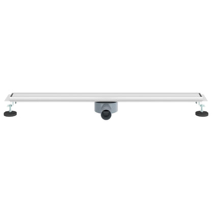 vidaXL Shower Drain 2-in-1 with 360° Siphon Silver 90 cm