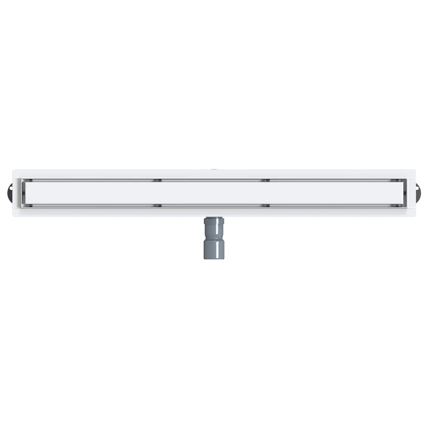 vidaXL Shower Drain 2-in-1 with 360° Siphon Silver 90 cm
