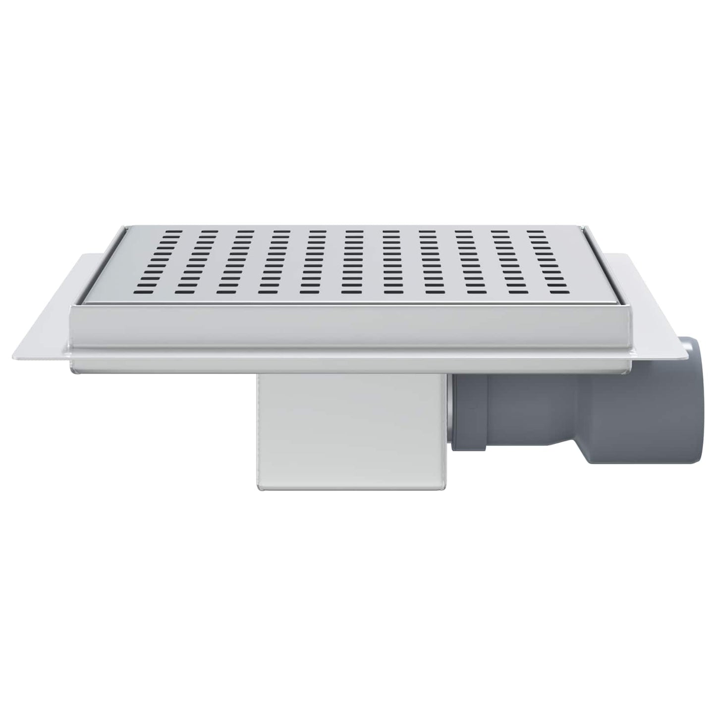 vidaXL Dot Shower Drain Silver 20 x 20 cm Stainless Steel 304