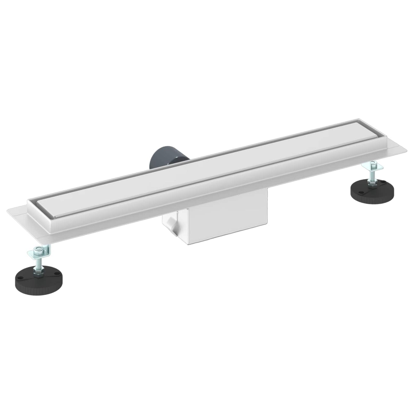 vidaXL 2 in 1 Shower Drain Silver 60 cm Stainless Steel 304