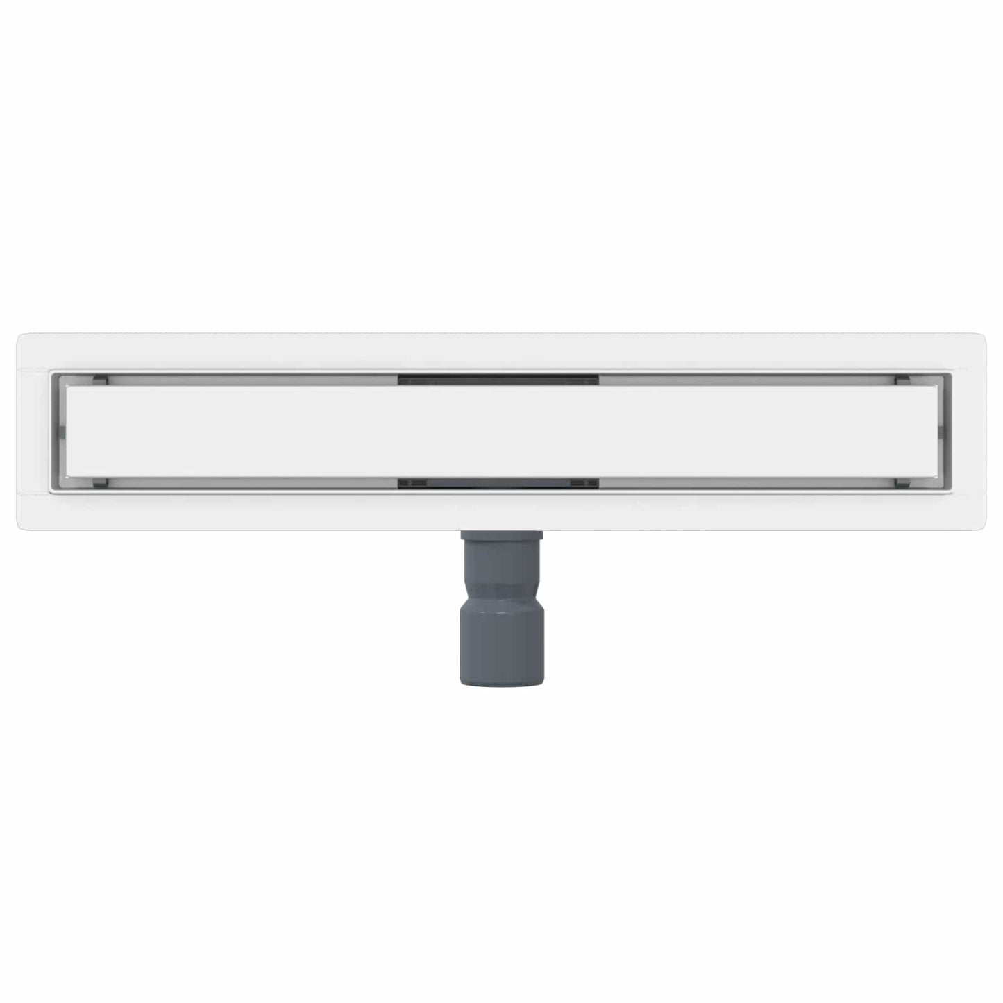 vidaXL 2 in 1 Shower Drain Silver 60 cm Stainless Steel 304