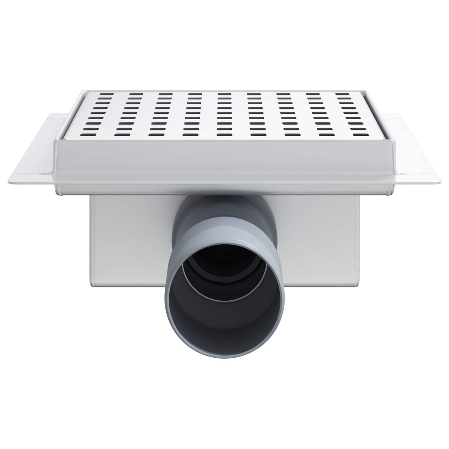 vidaXL Dot Shower Drain Silver 15 x 15 cm Stainless Steel 304