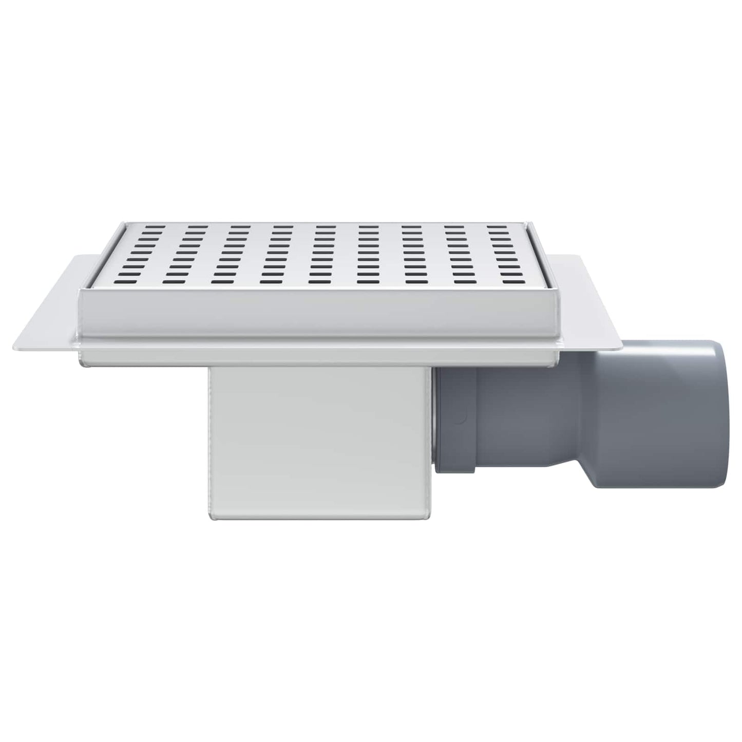 vidaXL Dot Shower Drain Silver 15 x 15 cm Stainless Steel 304