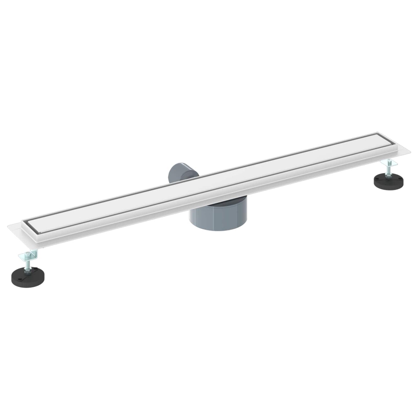 vidaXL Shower Drain 2-in-1 with 360° Siphon Silver 80 cm