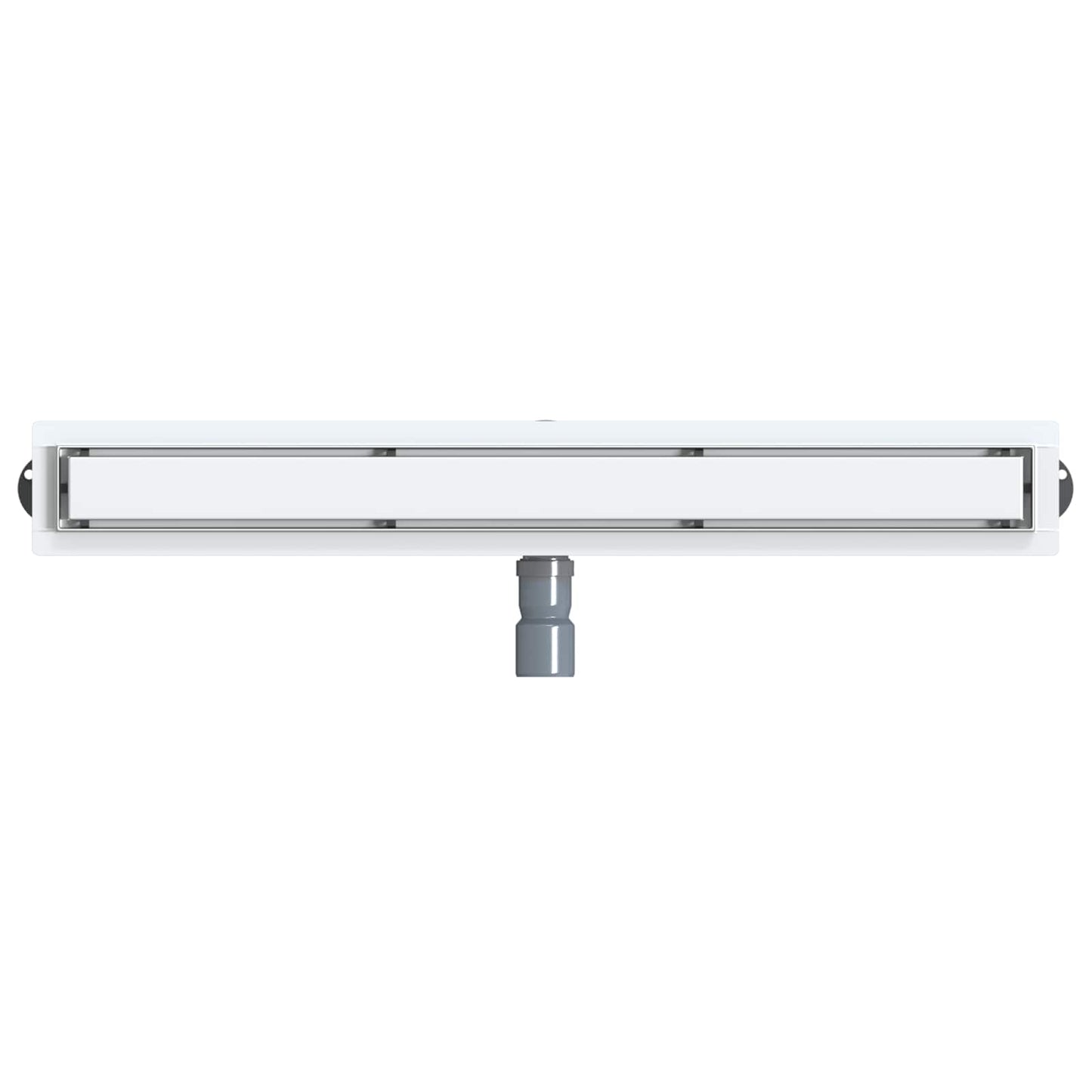 vidaXL Shower Drain 2-in-1 with 360° Siphon Silver 80 cm