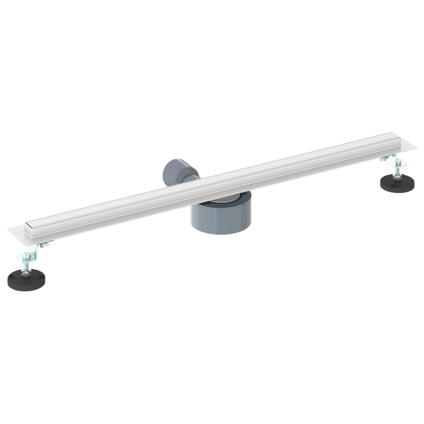 vidaXL 360° Shower Drain with Slim Model Silver 70 cm