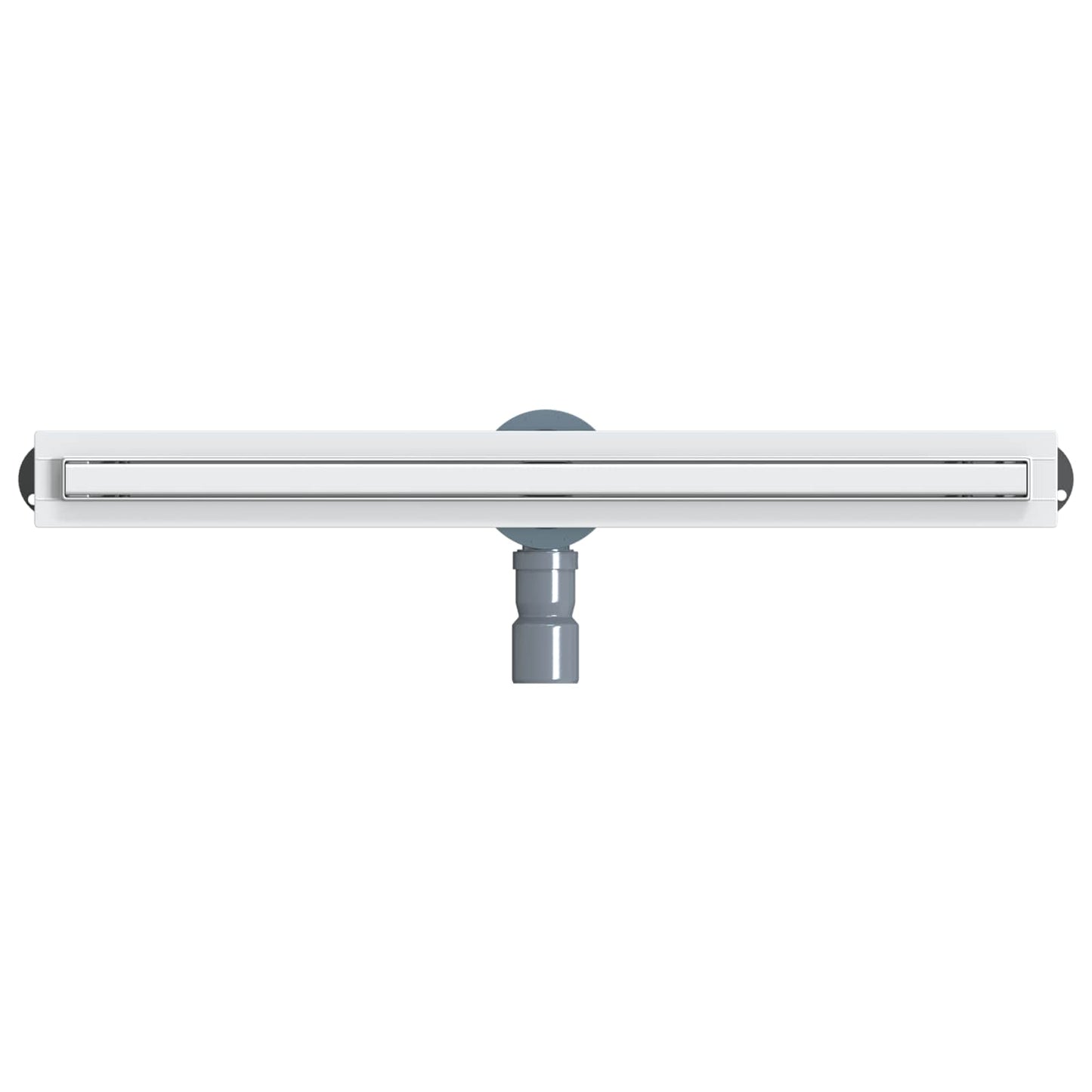 vidaXL 360° Shower Drain with Slim Model Silver 70 cm