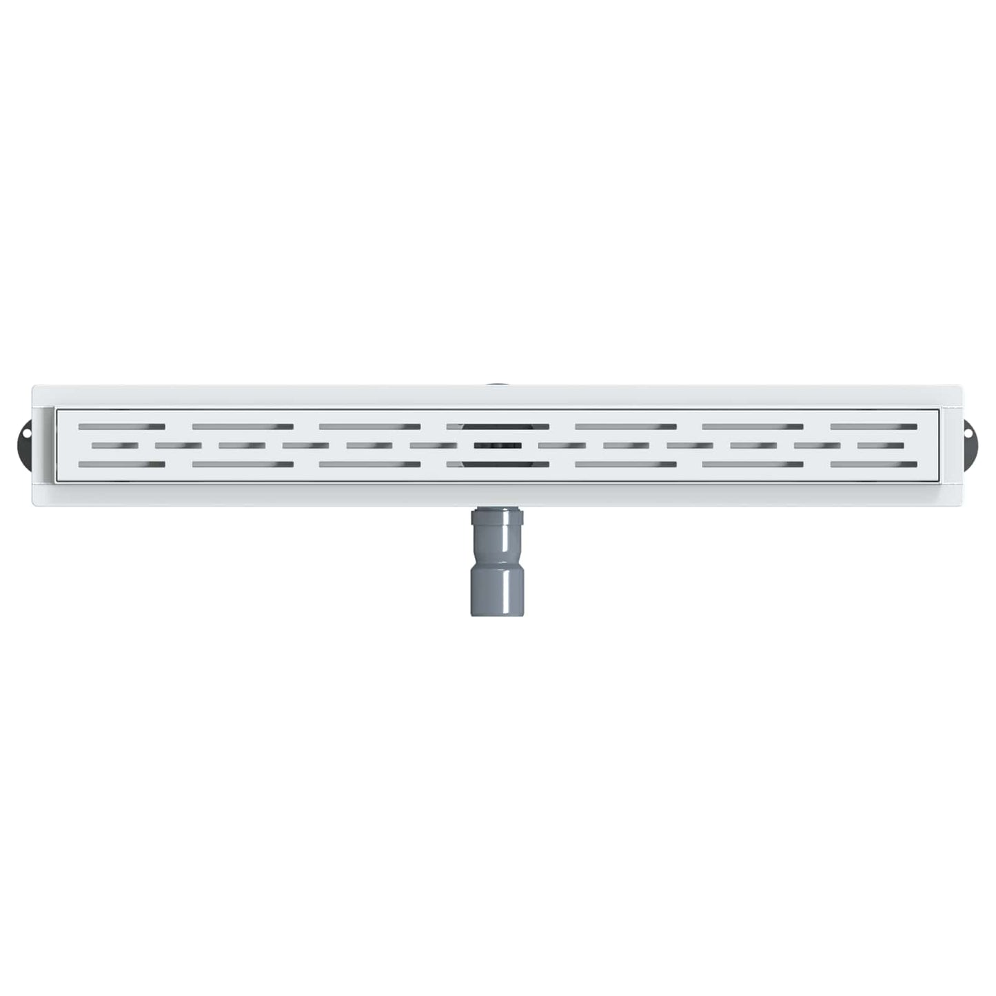 vidaXL Shower Drain Line Design with 360° Siphon Silver 80 cm