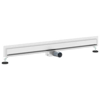 vidaXL Wall Mounted Shower Drain Silver 100 cm Stainless Steel 304