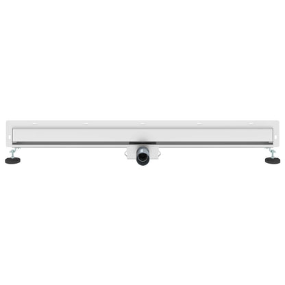 vidaXL Wall Mounted Shower Drain Silver 100 cm Stainless Steel 304