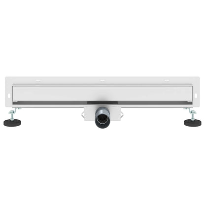 vidaXL Wall Mounted Shower Drain Silver 60 cm Stainless Steel 304