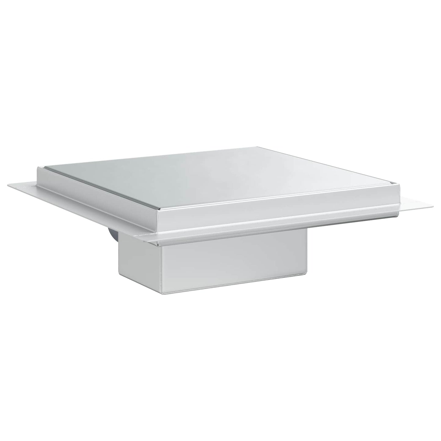 vidaXL 2 in 1 Shower Drain Silver 20 x 20 cm Stainless Steel 304