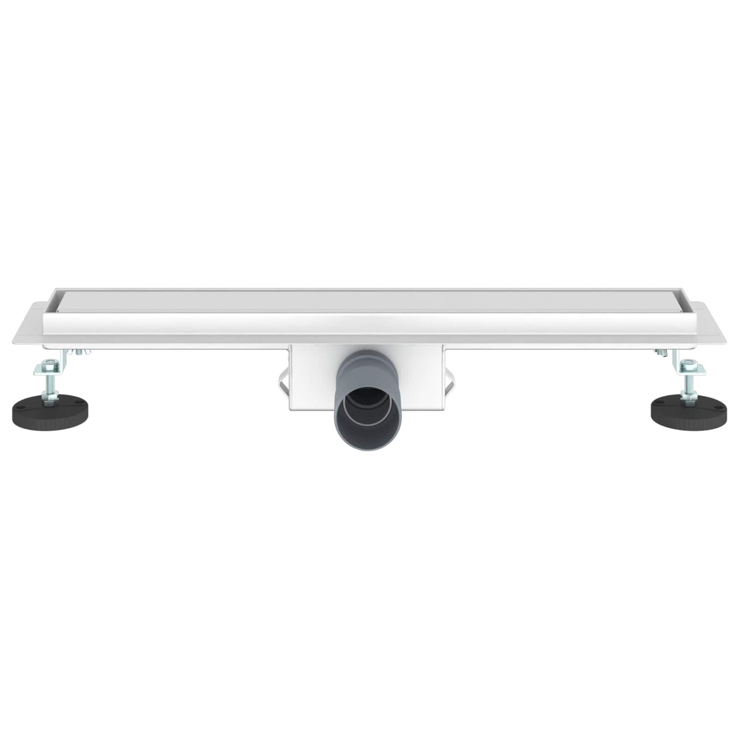 vidaXL 2 in 1 Shower Drain Silver 50 cm Stainless Steel 304