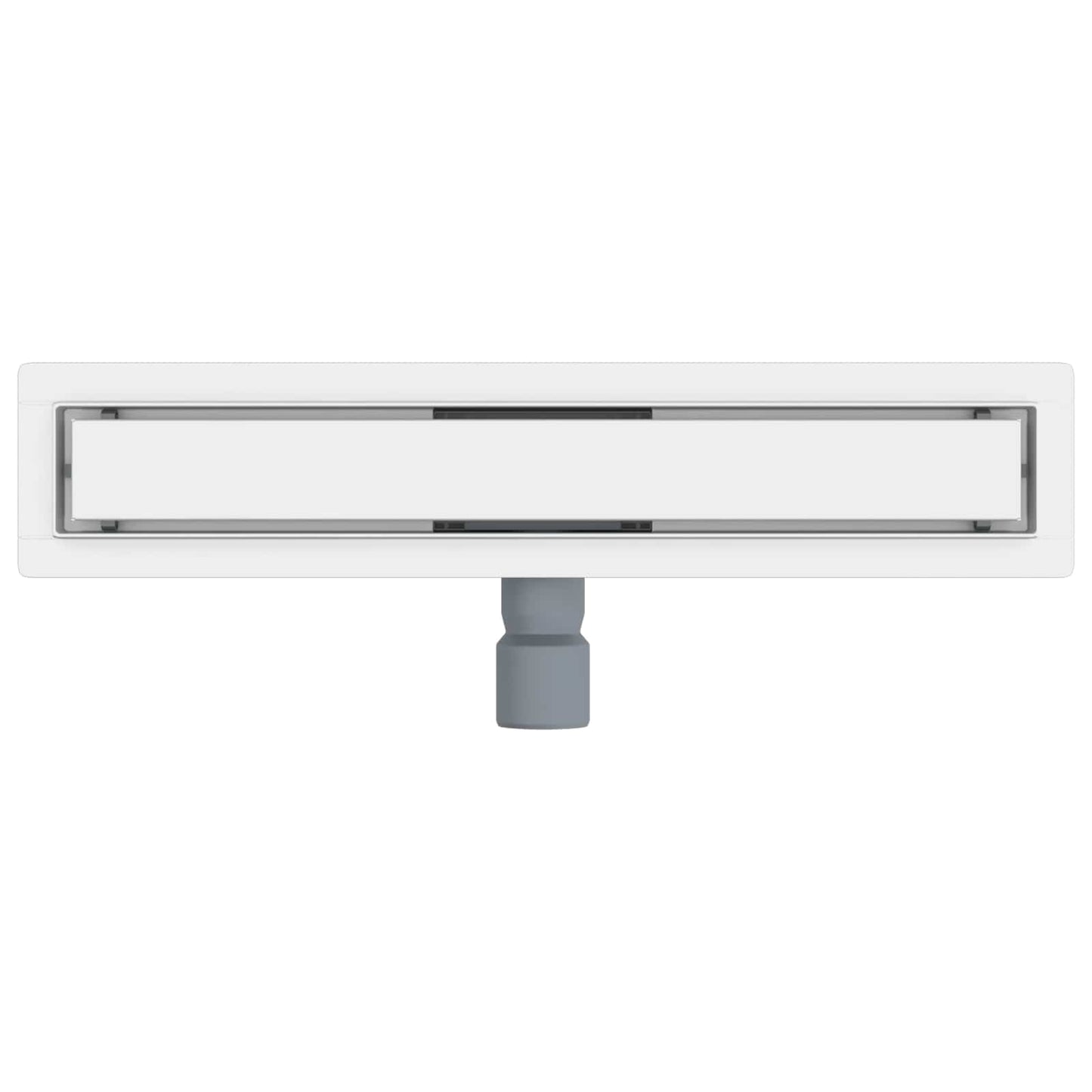 vidaXL 2 in 1 Shower Drain Silver 50 cm Stainless Steel 304