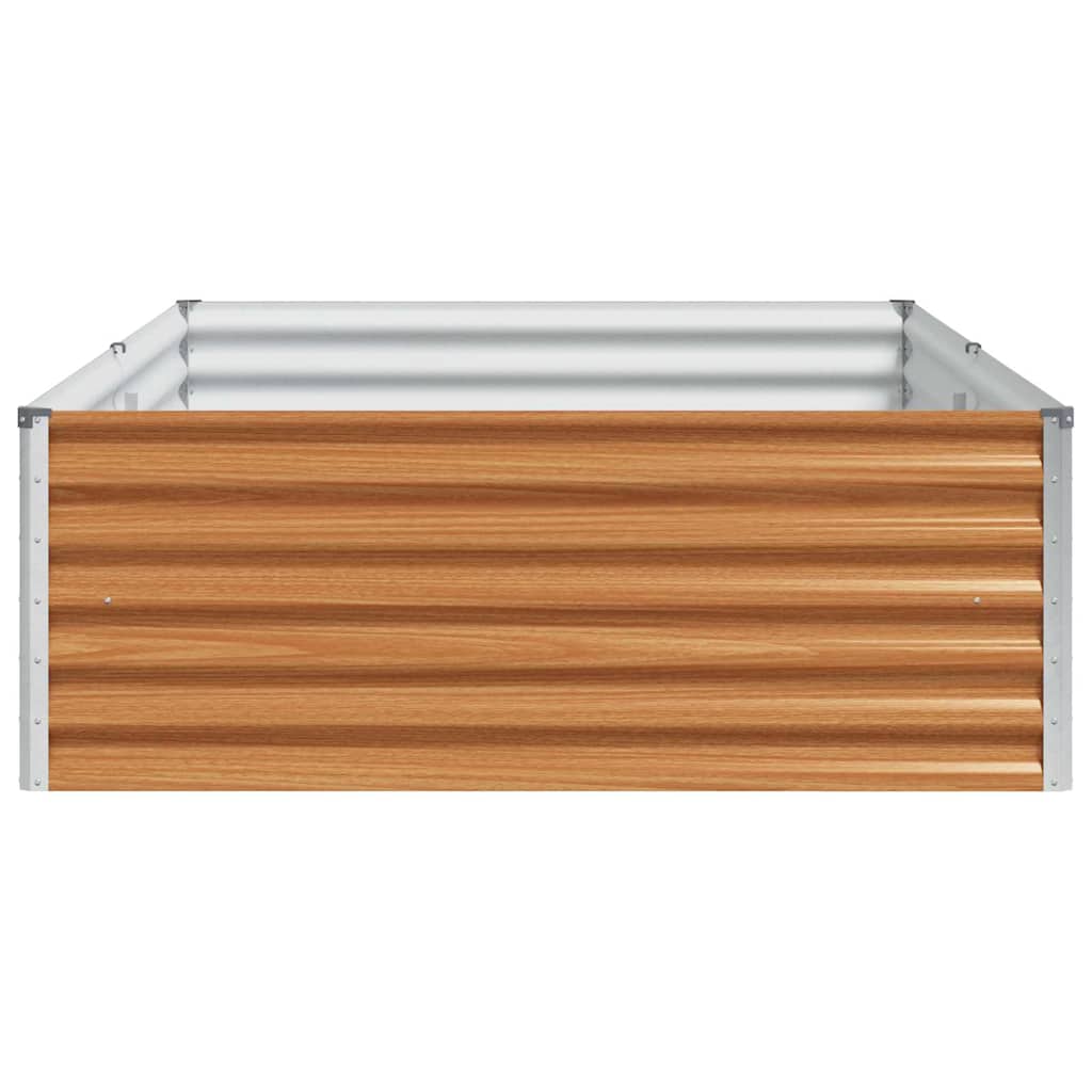 vidaXL Garden Raised Bed 195 x 100 x 36 cm Galvanised Steel