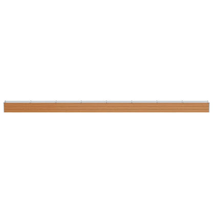 vidaXL Garden Raised Bed Light Brown 775 x 50 x 36 cm Galvanised Steel
